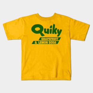 Quiky Grapefruit & Lemon Soda - Vintage Soda Pop Bottle Cap Kids T-Shirt